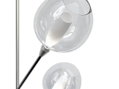 SPROUT floor lamp with three glass balls 3D model