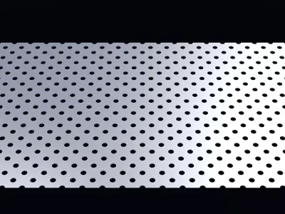 Perforated panel with 14 percent opening 25O80 3D model