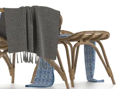 monet high back chair 3D model