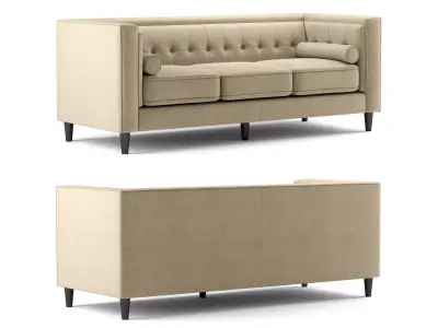 Taylor Velvet Sofa Meridian Furniture 3D model