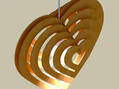 Chandelier lamp model 3D  3D model