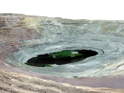 Ajo mine Low-poly 3D model