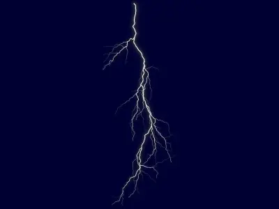 Realistic 3D Lightning CA-06 Low-poly 3D model