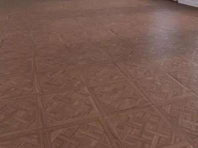 Parquet - Laminate - Wooden floor Low-poly 3D model 24