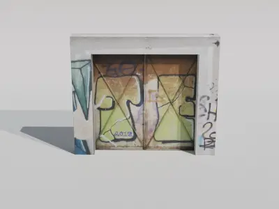 Door and Gates Asset 1 - 6 pack of doors and gates 3D model