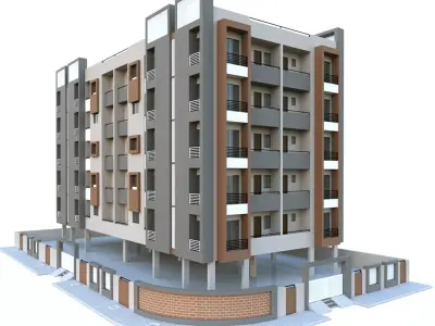 Multistory Residance 3D model