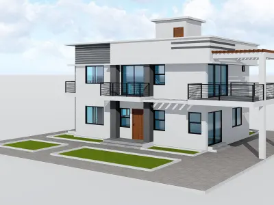 Two Story House 1 3D model