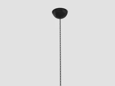 Industrial Black Hanging Chain Light 3D model