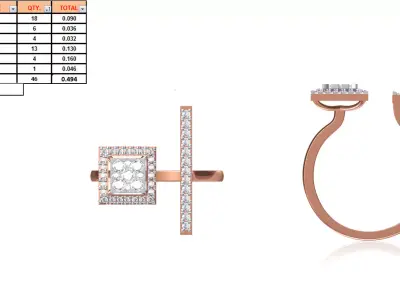Ladies-Elegant Stone Rings For Womens 71 3D print model