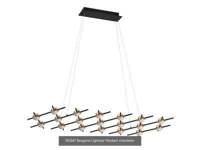 745 Bergamo Lightstar Collection of Modern Lamps 3D Model Pack