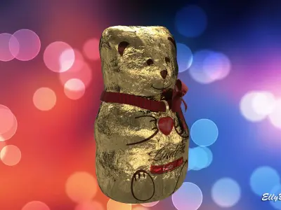 Lindt Bear Low-poly 3D model