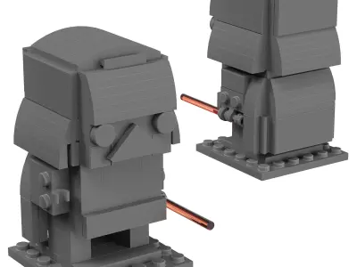 Lego Brickheadz - 41619 Darth Vader 3D model