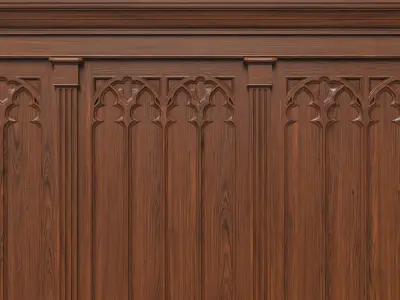 Wooden panels 24 3D model