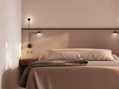 Bedroom interior scene 3D model