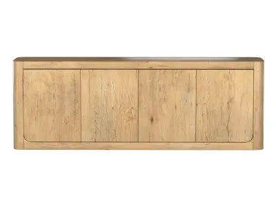 OSLO PANEL 4-DOOR MEDIA CONSOLE 3D model