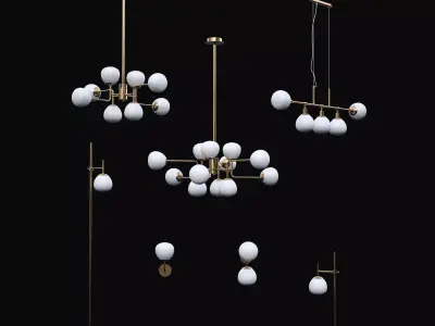 Erich Lamp Set 3D model