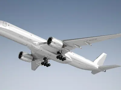  Airbus A350F Generic White 