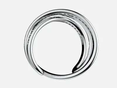 Infinity Cross Ring Jewelry Diamond Ring 3dm 3D print model 3D print model