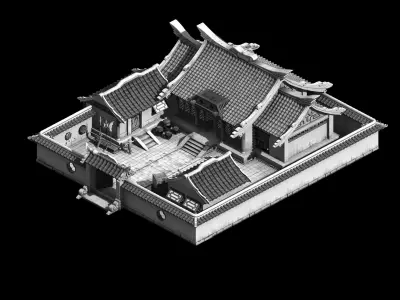 Game River Yang City - Lee catch head home 01 3D model