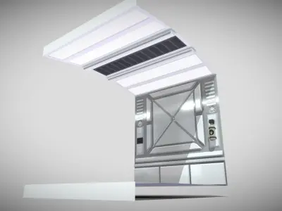 Sci-fi Panel Element Low-poly 3D model purchase