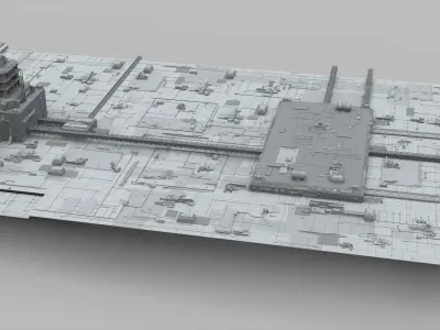 Sci-Fi architecture Elements collection 10 3D model