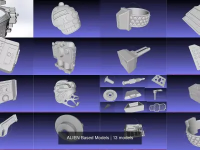 ALIEN Based Models 3D Model Pack