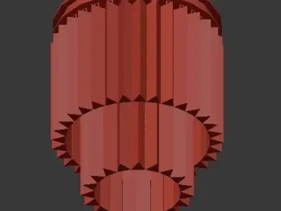 1920S Odeon Clear Glass II  3D model