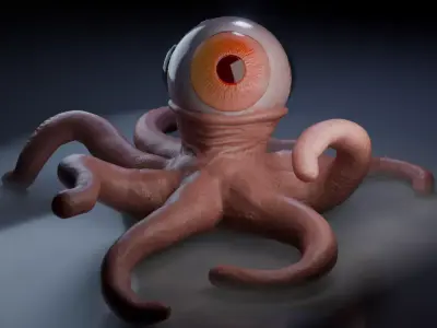 T-Ocellus Alien Earth Low-poly 3D model