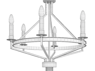 Fainela Chandelier Low-poly 3D model