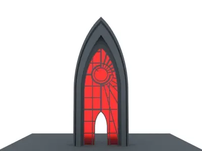 Abstract Stained Glass 3D model