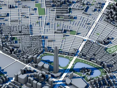 Lotte World Tower 3D Model Seoul Skyscraper 3D model