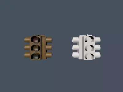 Electric city assets for game Low-poly 3D model