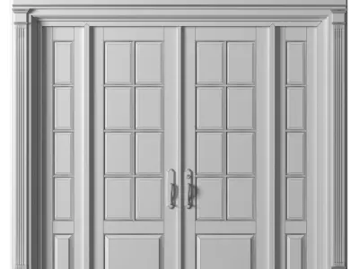 Entrance modern classic street Doors 3D model