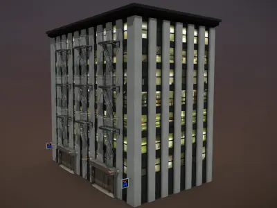 Urban City Building 3 Low-poly 3D model