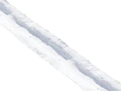 Snowy trail 3D model