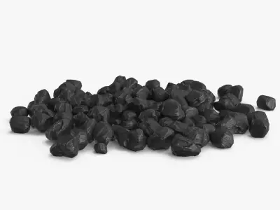 Anthracite Coal Low-poly 3D model