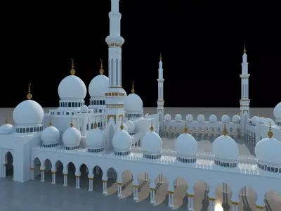 Sheikh Zayed Grand Mosque 3D Model 3D model