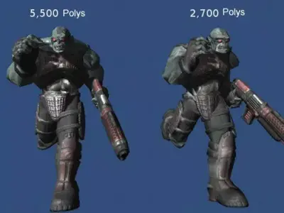 Sci-Fi ORC Low-poly 3D model