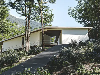 Mountain  Villa House Low-poly 3D model