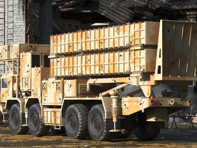  Iran Air Defence Bavar 373 Rigged for Cinema 4D 
