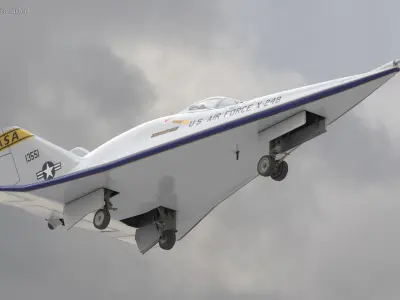  Experimental Aircraft Martin Marietta X-24B Simplified 