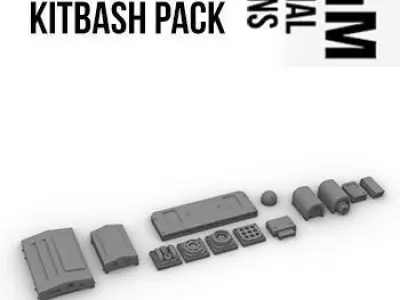 Sensors Cameras Antennas Arrays Receivers Kitbash Mega Pack
