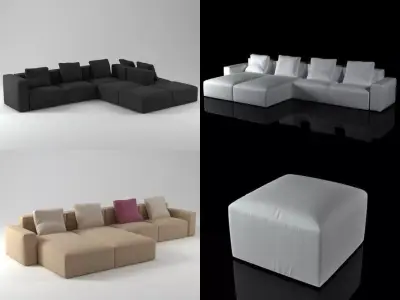Blo sofa system 3D model