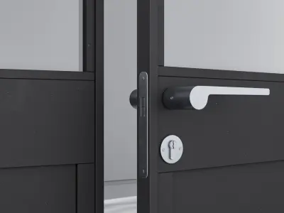 Aluminium door 253 3D model