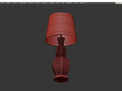Bungalow 5 Delft Table Lamp Base Low-poly 3D model
