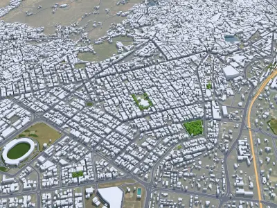 Jodhpur Rajasthan India 30km Low-poly 3D model