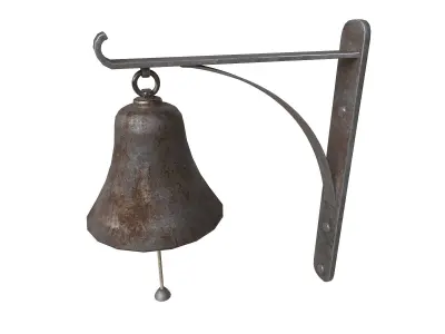 Old retro Bell Low-poly 3D model