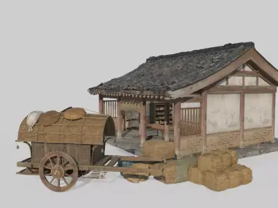 Ancient Asian Architectural Escort Agency 3D model