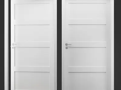 Interior door 02 3D model