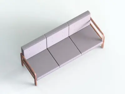Chair 2 hospital sofa Free 3D model